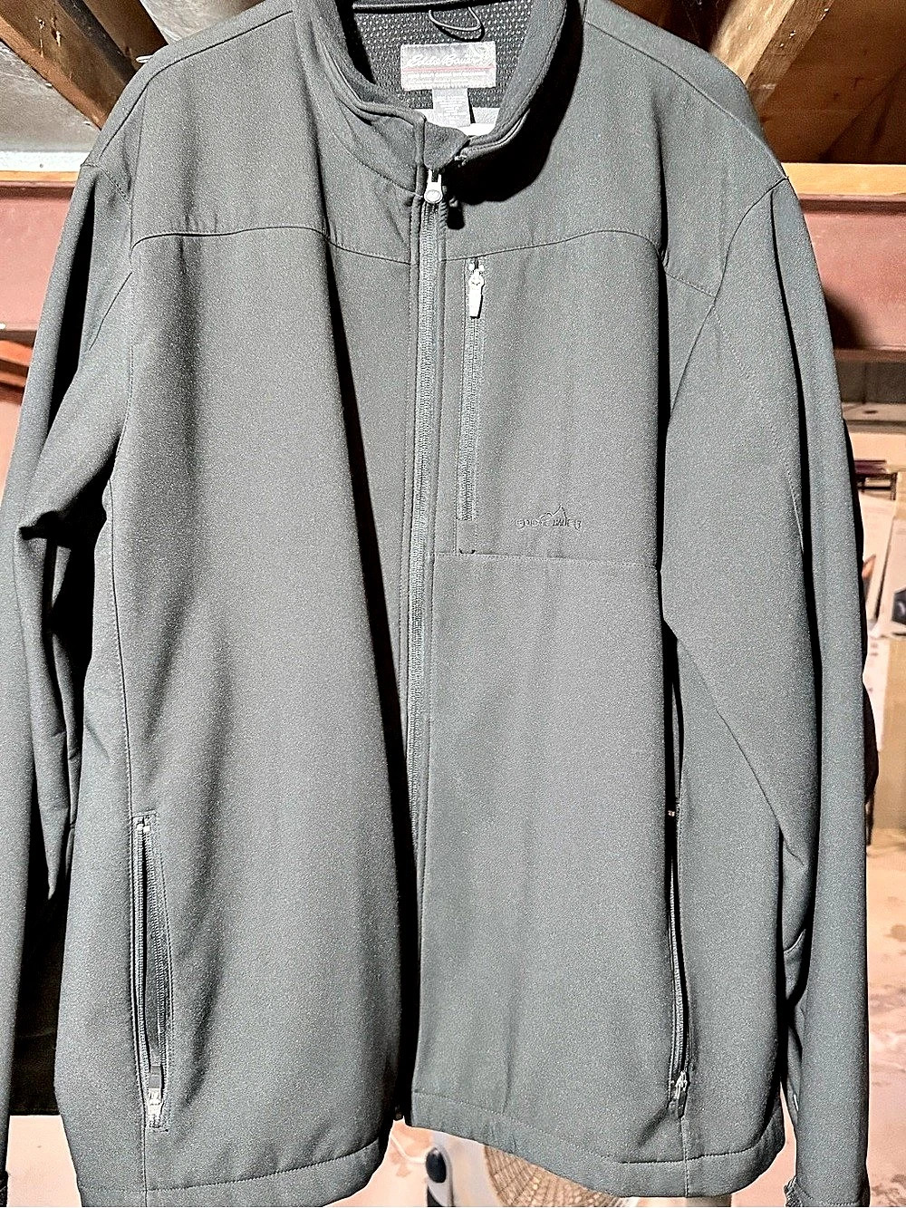 Eddie Bauer Men's Stretch Soft Shell Jacket Gray XL